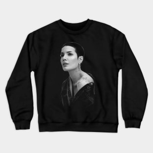 Halseys Hues Dive into Style with Iconic Singer-Inspired Wardrobe Staples Crewneck Sweatshirt